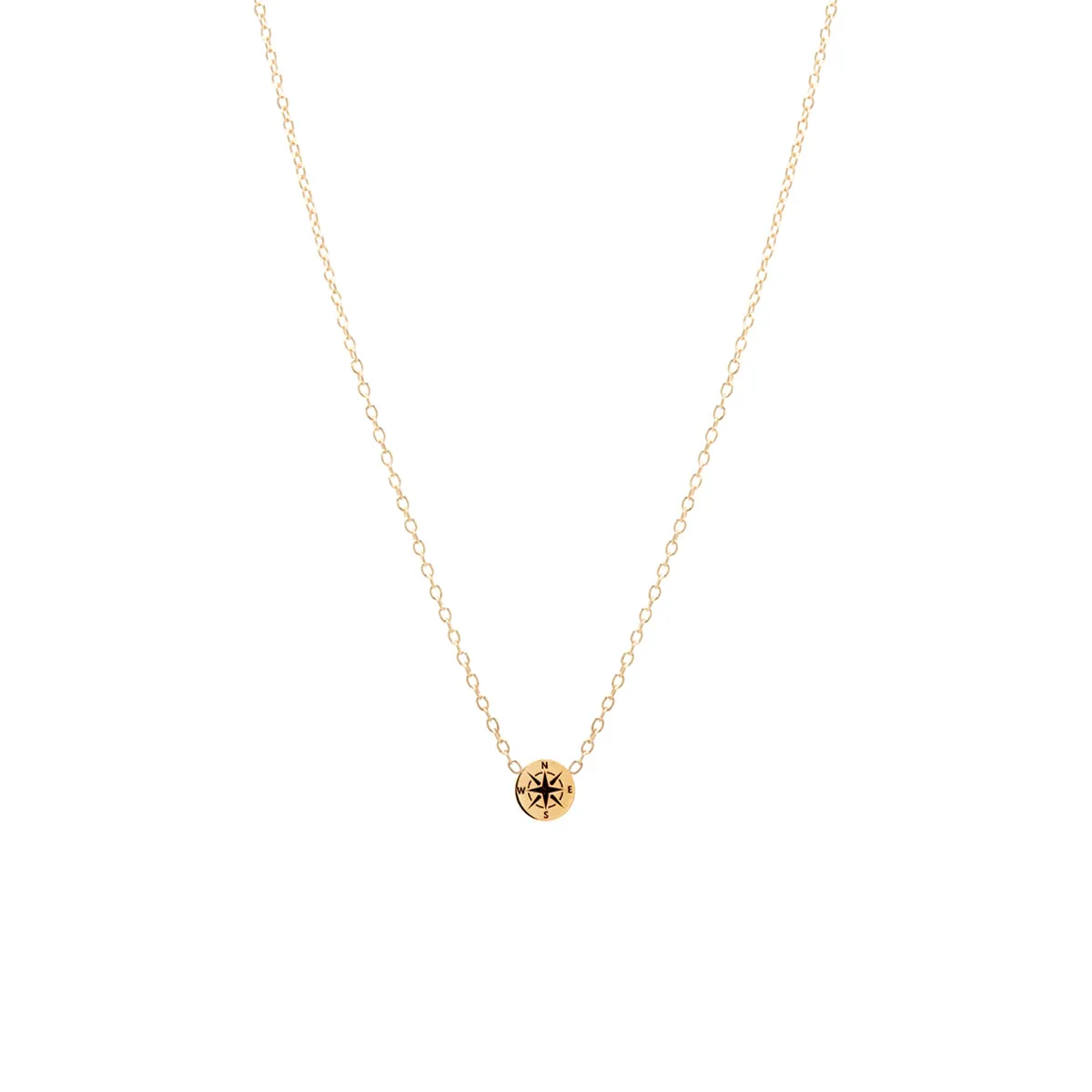 14k Itty Bitty Compass Necklace