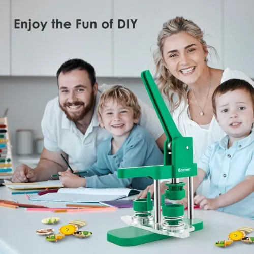 25 mm Button Maker Machine with 1000 Pieces Button Parts