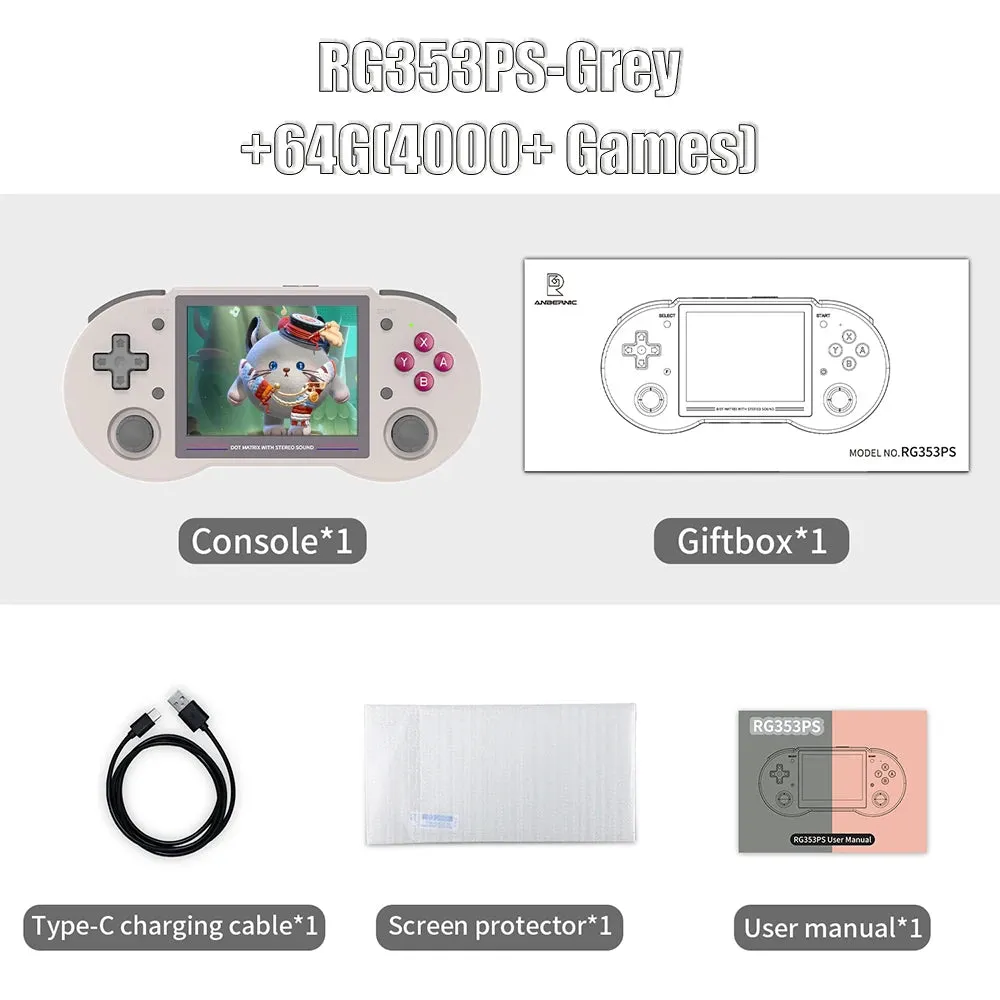 3.5 Handheld Game Console Linux System Ips Screen Hdmi 3500 Mah