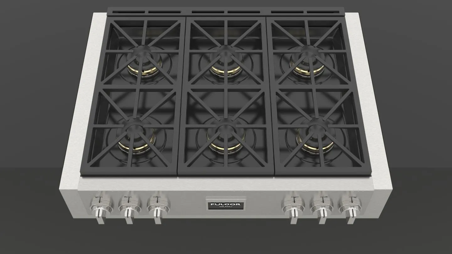 36" PRO GAS RANGE TOP