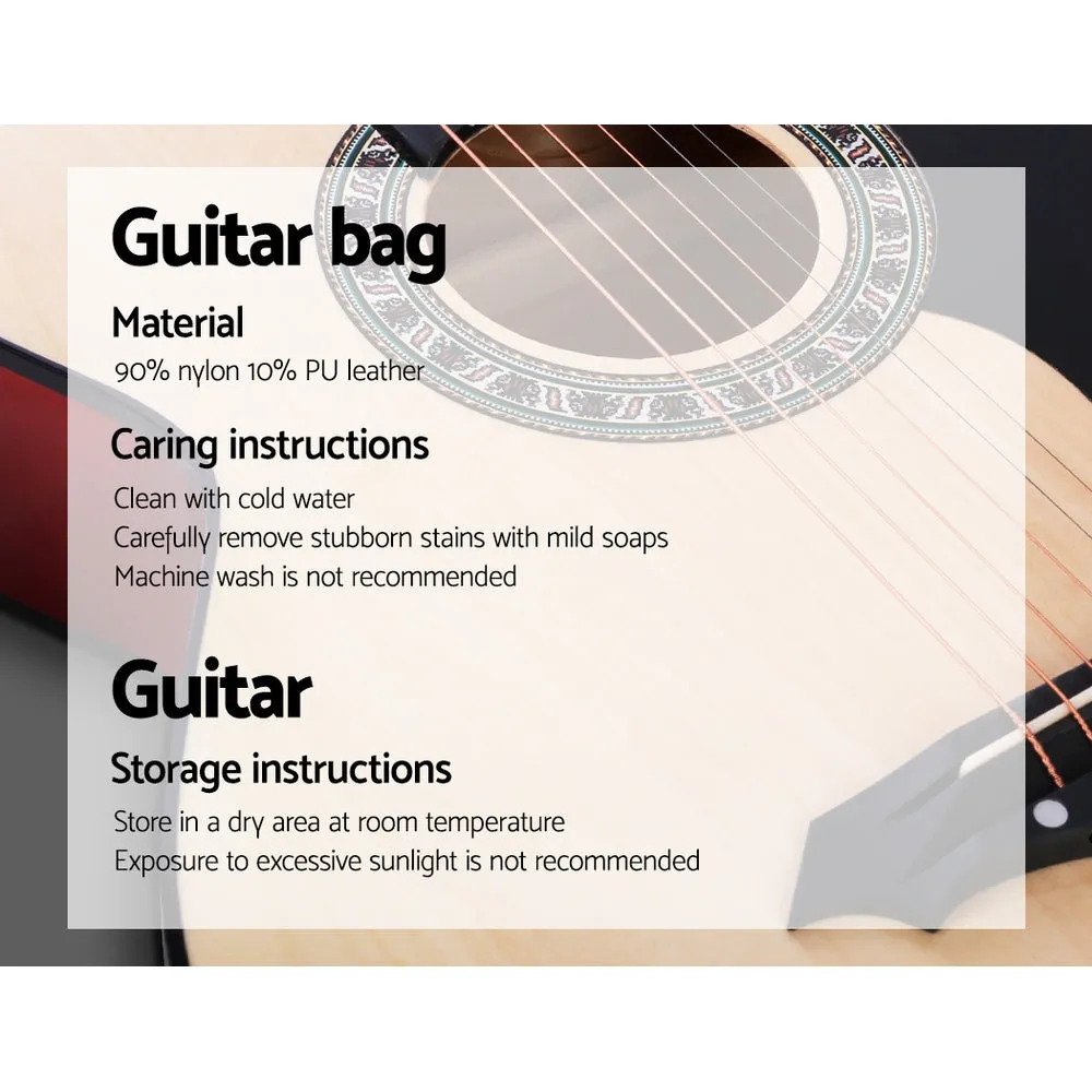 38" Cutaway Acoustic Guitar, Steel Strings, Laminated Linden Body - Alpha