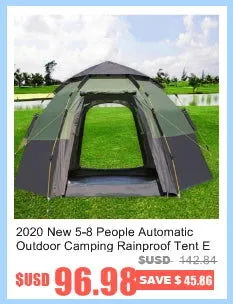 5-8 People Large Camping Tent Waterproof Canvas Fiberglass Family Tunnel 10 Person Tents equipment outdoor mountaineering Party