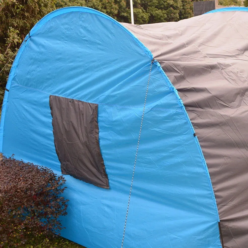 5-8 People Large Camping Tent Waterproof Canvas Fiberglass Family Tunnel 10 Person Tents equipment outdoor mountaineering Party