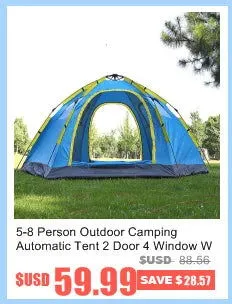 5-8 People Large Camping Tent Waterproof Canvas Fiberglass Family Tunnel 10 Person Tents equipment outdoor mountaineering Party