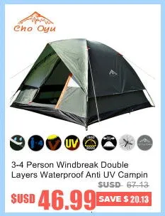 5-8 People Large Camping Tent Waterproof Canvas Fiberglass Family Tunnel 10 Person Tents equipment outdoor mountaineering Party