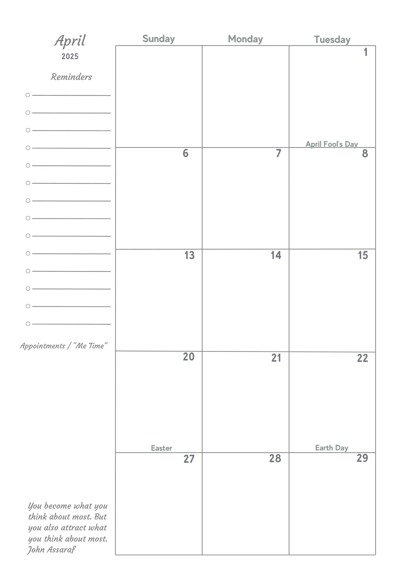 All in One Planner 2025:  Synchronicity