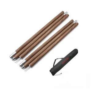 Aluminium Alloy Awning Rod Thicken Wood Grain Backdrop Arbor Pole Canopy Stand Rods Tent  Support Outdoor Camping Accessories