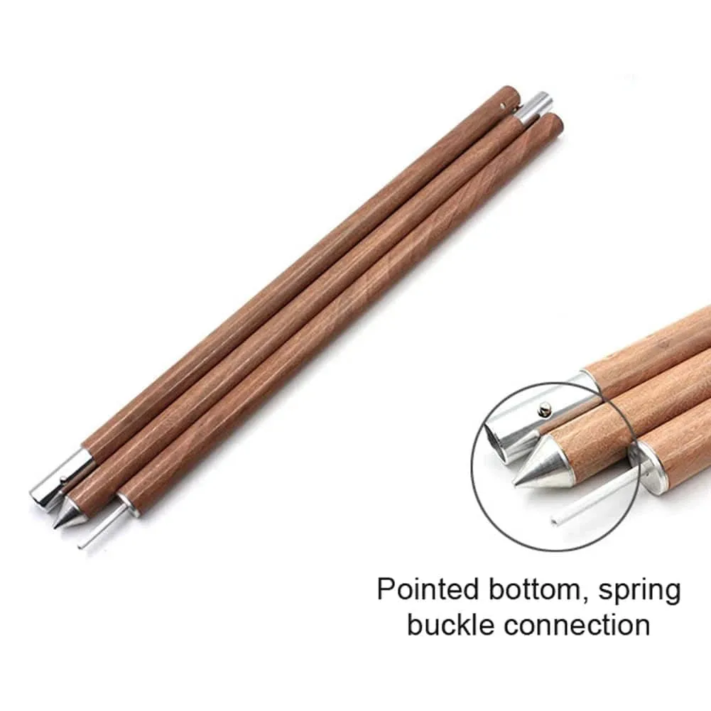 Aluminium Alloy Awning Rod Thicken Wood Grain Backdrop Arbor Pole Canopy Stand Rods Tent  Support Outdoor Camping Accessories