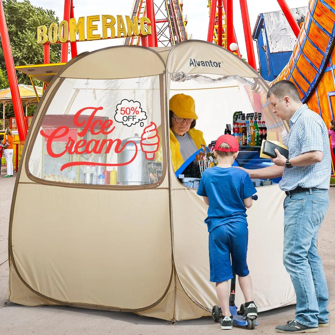 Alvantor Pop Up Vendor Booth Instant Concession Stand Portable Food Truck