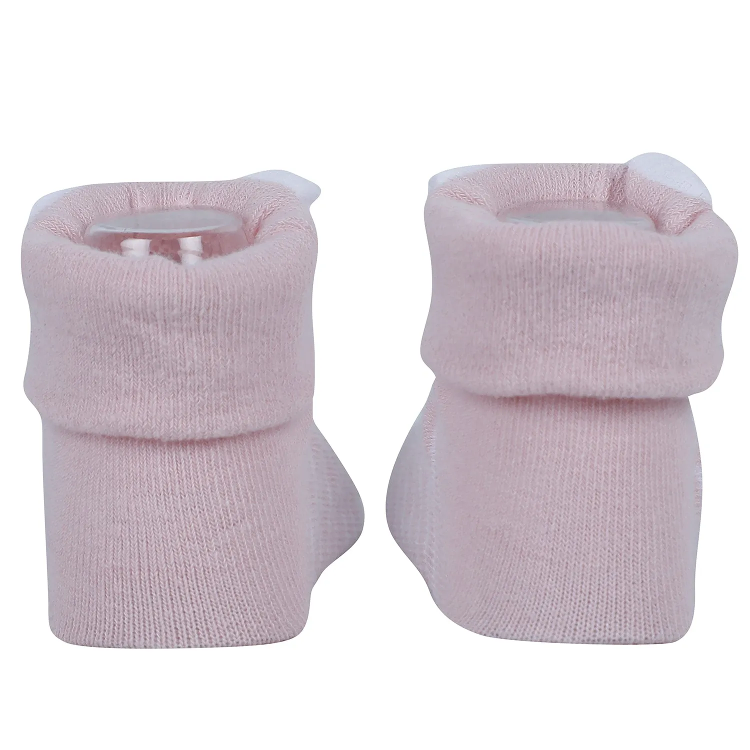 Baby Moo Pawsome 3D Anti-Skid Socks Booties Pack of 3 - Purple