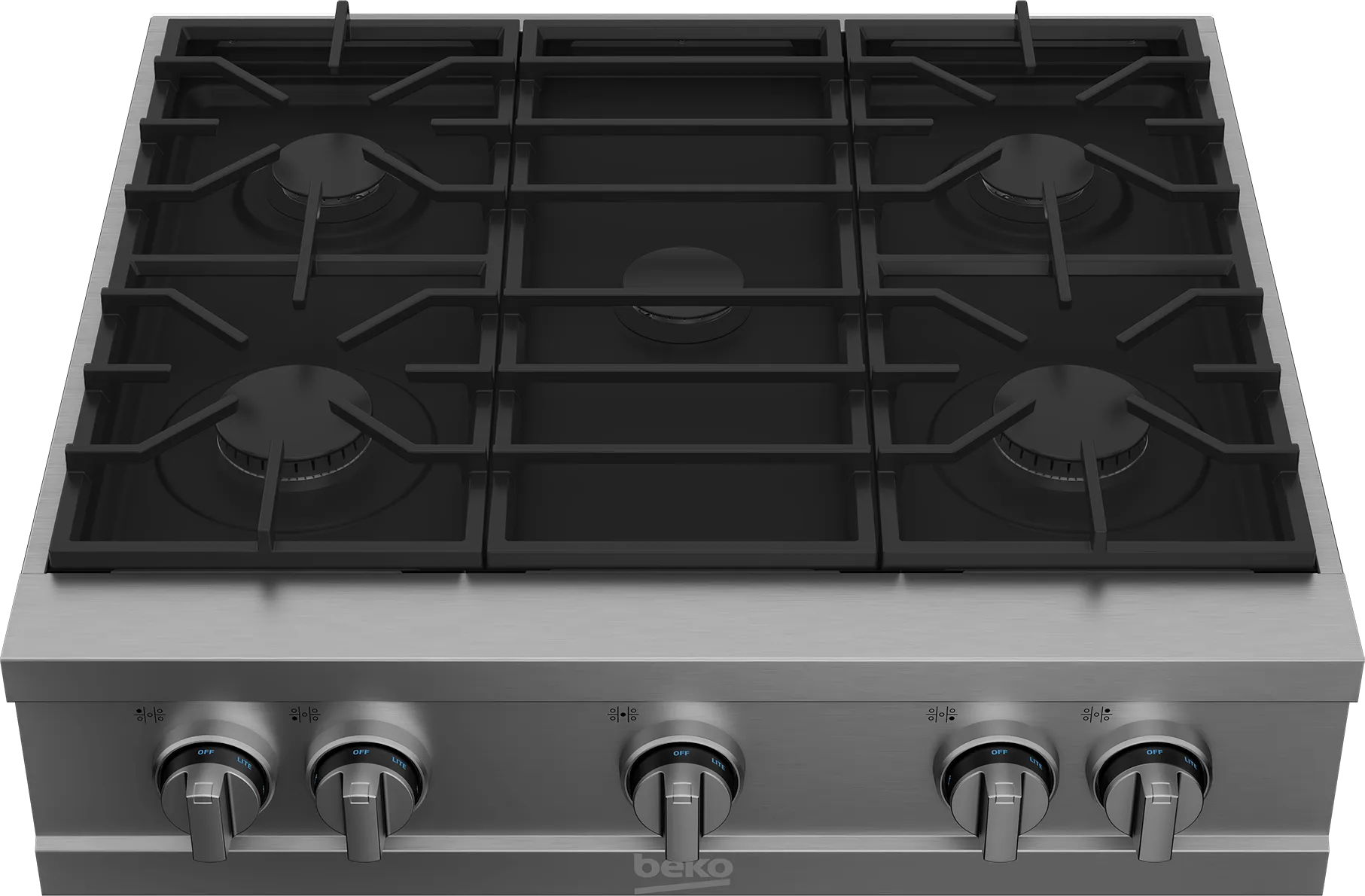 Beko 30" Stainless Steel Pro-Style Built-in Gas Range Top