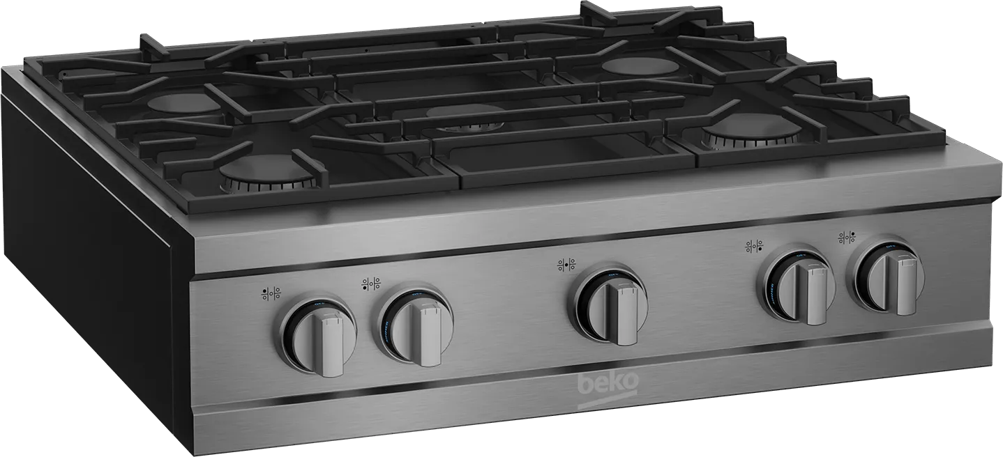 Beko 30" Stainless Steel Pro-Style Built-in Gas Range Top