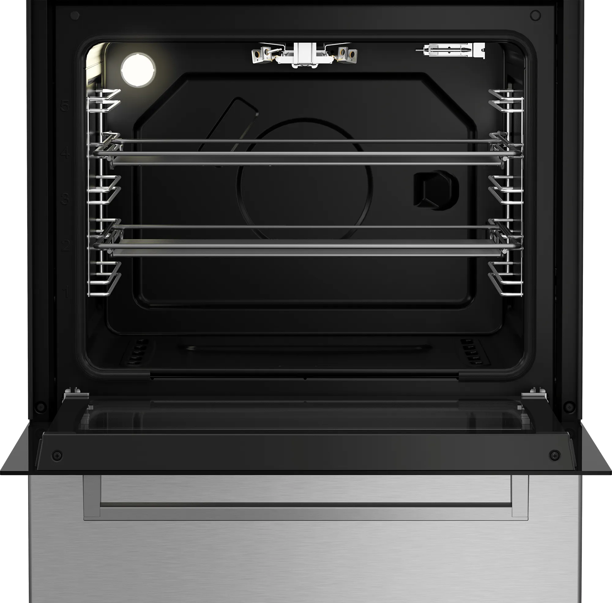Beko SLGR24410SS 24" Stainless Steel Slide-In Gas Range