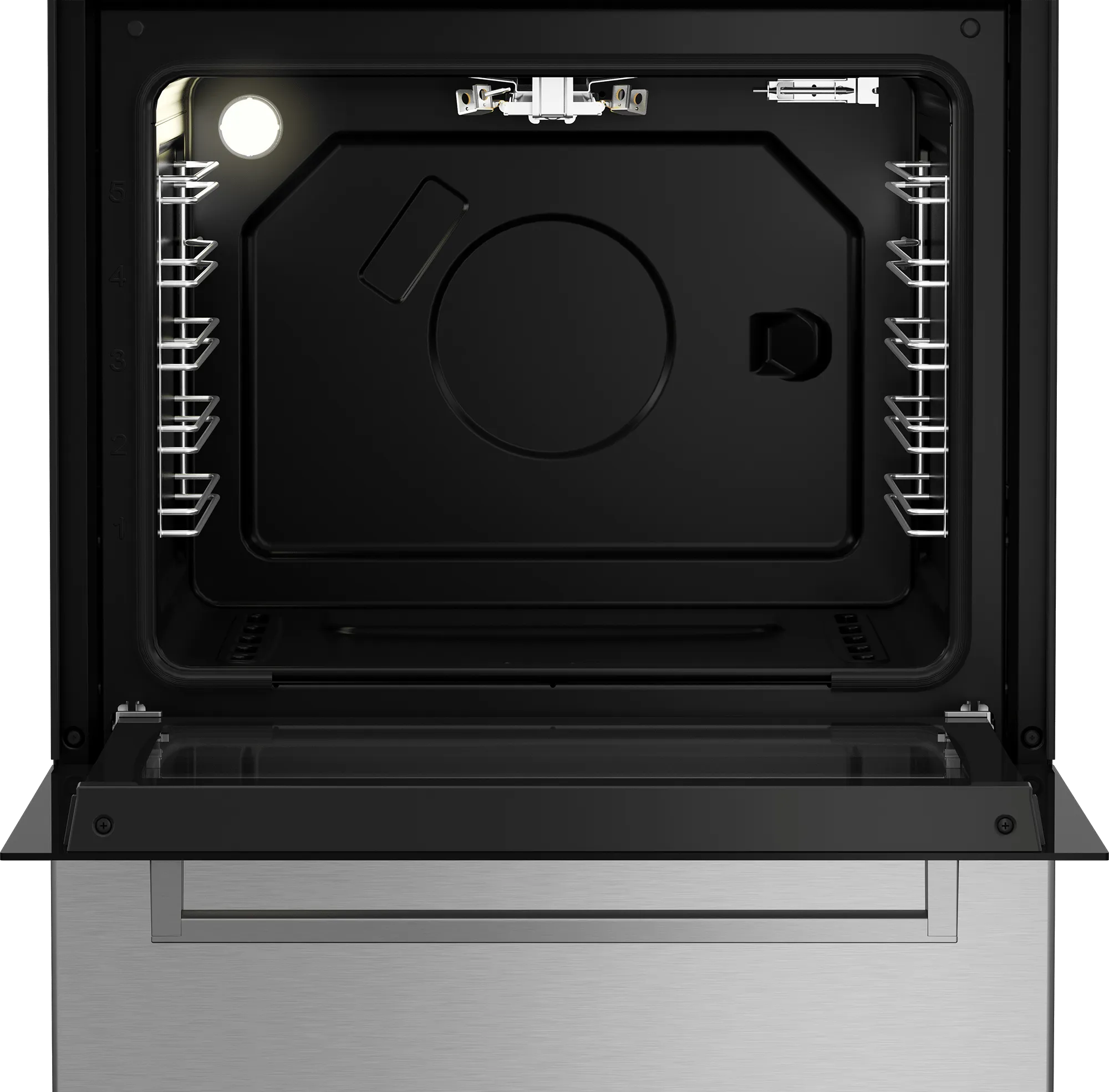 Beko SLGR24410SS 24" Stainless Steel Slide-In Gas Range