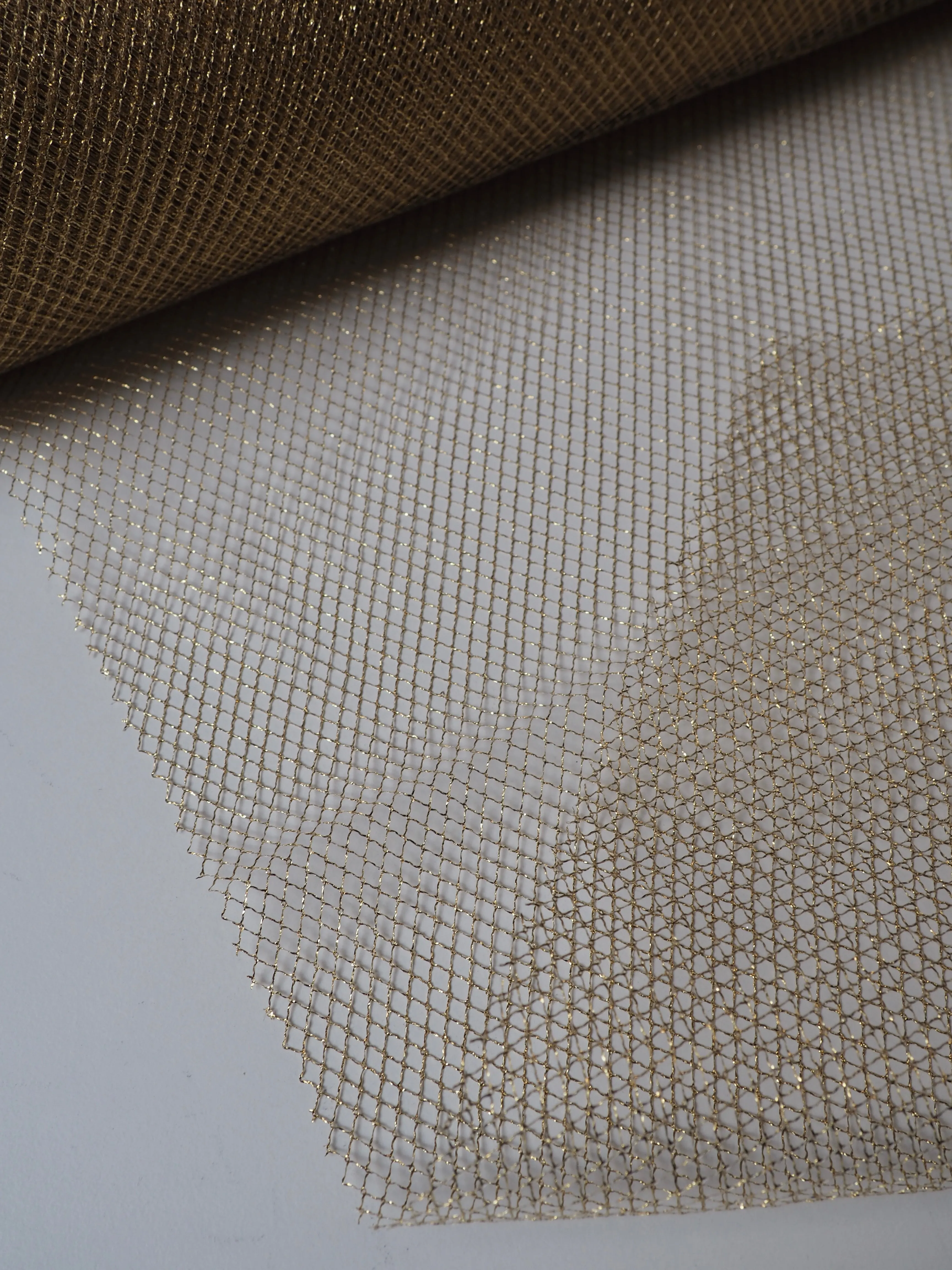 Bright Gold Lurex Large Fishnet