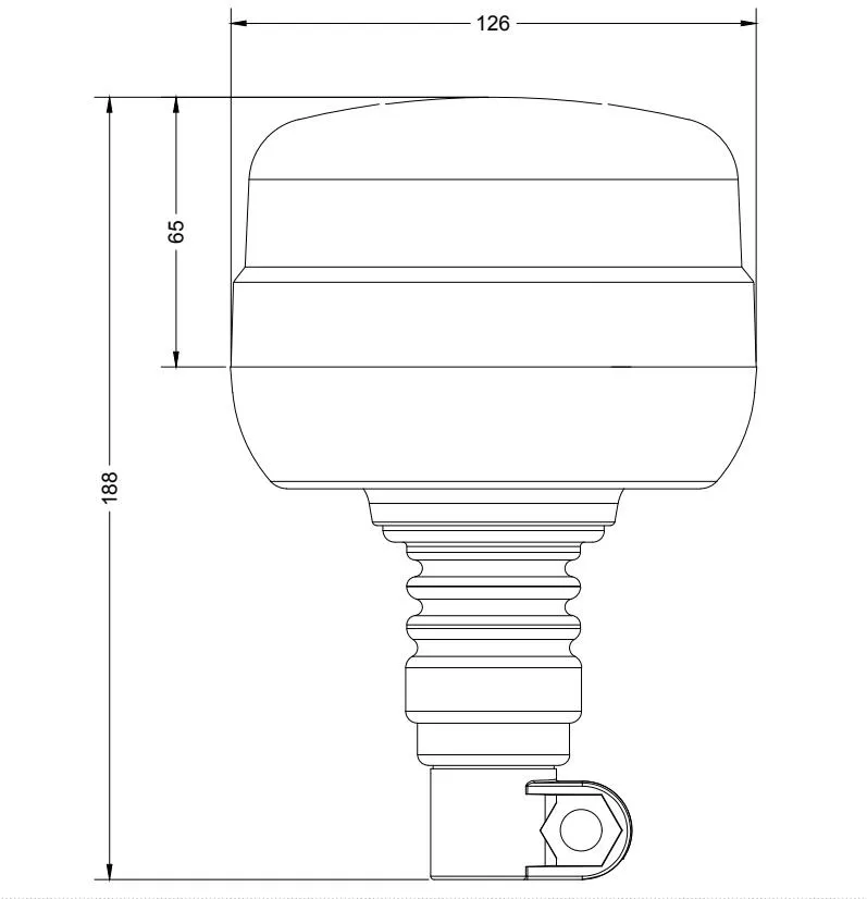 Bulk Pack of Flexi-DIN LED Beacons / 10 Pack