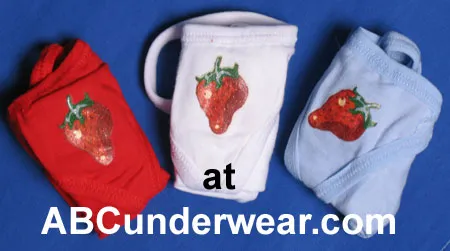 Clearance Sale: 3-Pack of Ladies' Strawberry G-Strings