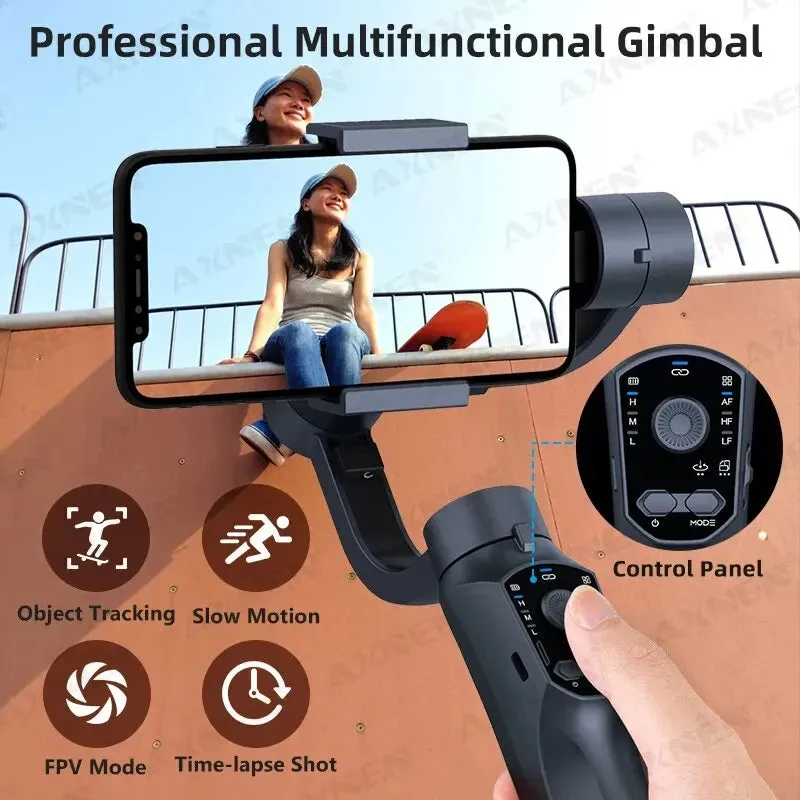 Collection F10 3 Axis Gimbal Stabilizer for Android and Iphone Vlogging