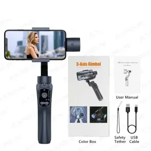 Collection F10 3 Axis Gimbal Stabilizer for Android and Iphone Vlogging