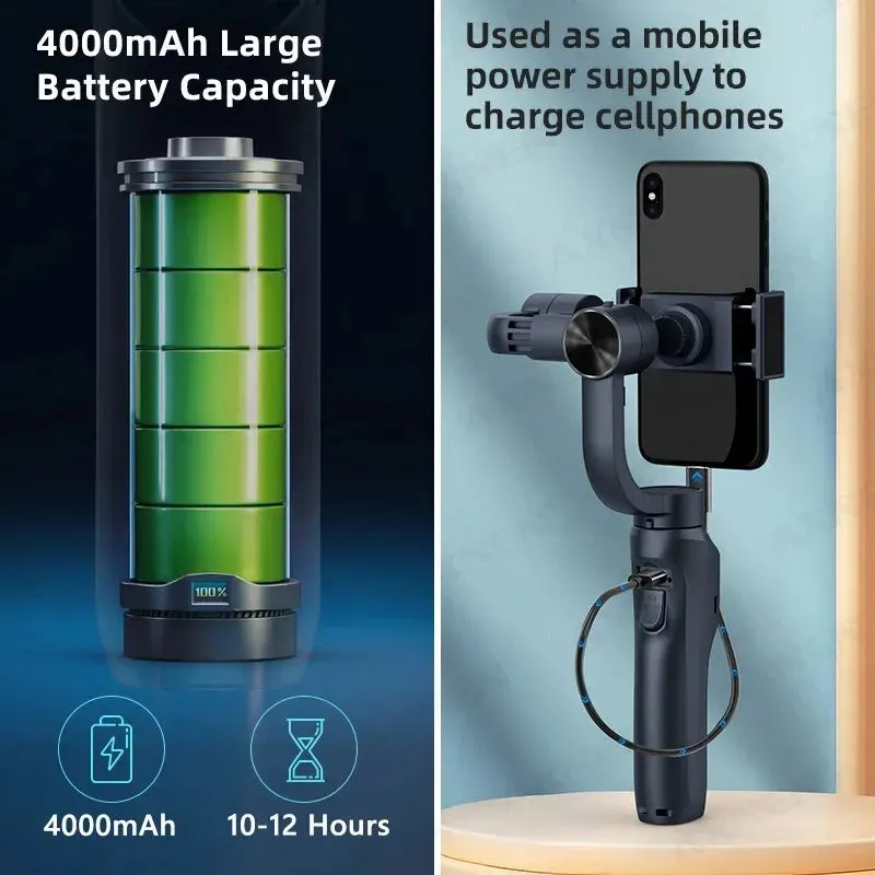 Collection F10 3 Axis Gimbal Stabilizer for Android and Iphone Vlogging