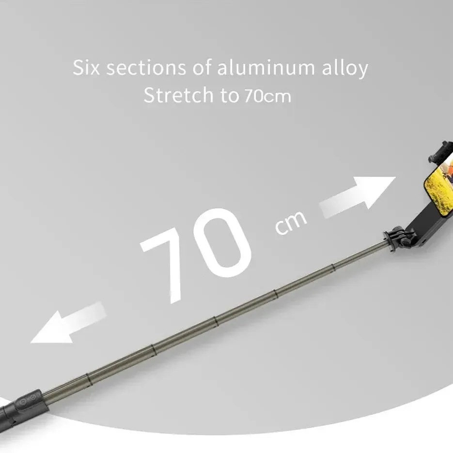 Collection Handheld Gimbal Stabilizer Selfie Stick L09 Bluetooth Mobile Phone Holder with Adjustable Fill Light