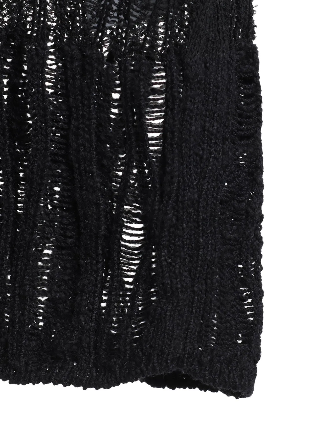 DROP NEEDLE STRIPE CROPPED PANEL PULLOVER