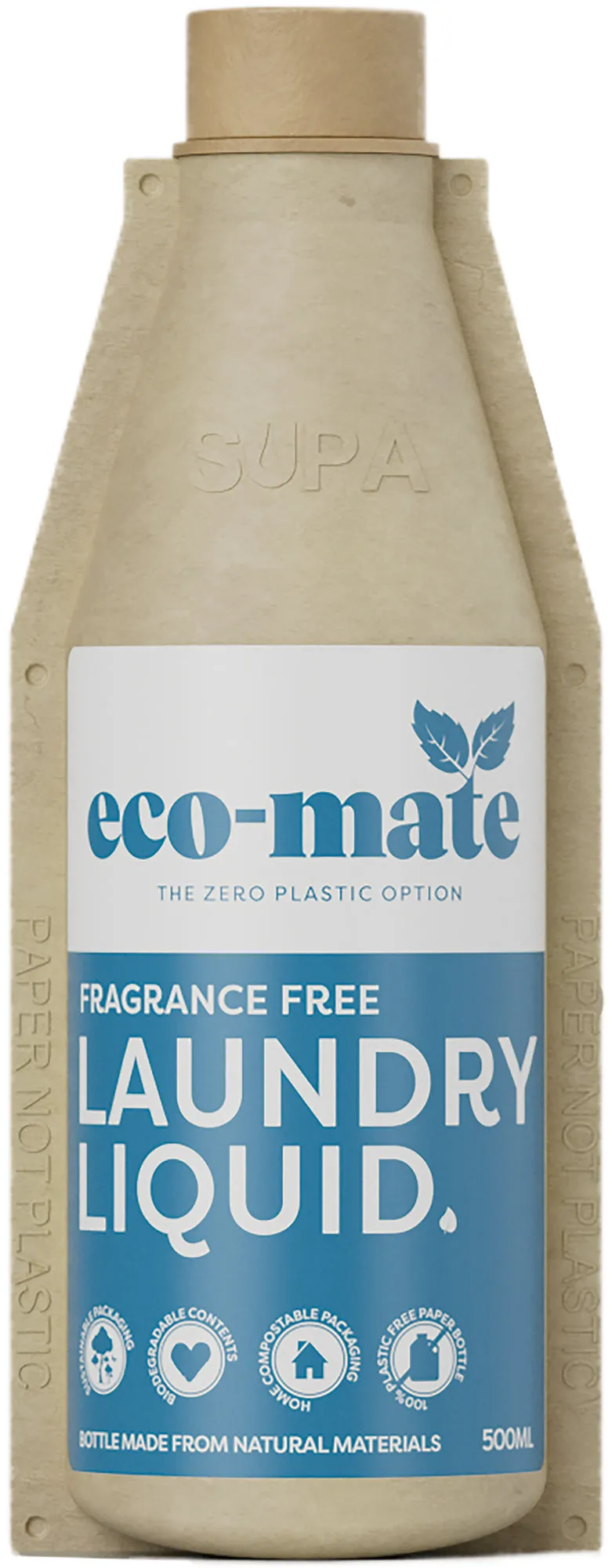 eco-mate Fragrance Free Non-Bio Laundry Liquid 500ml