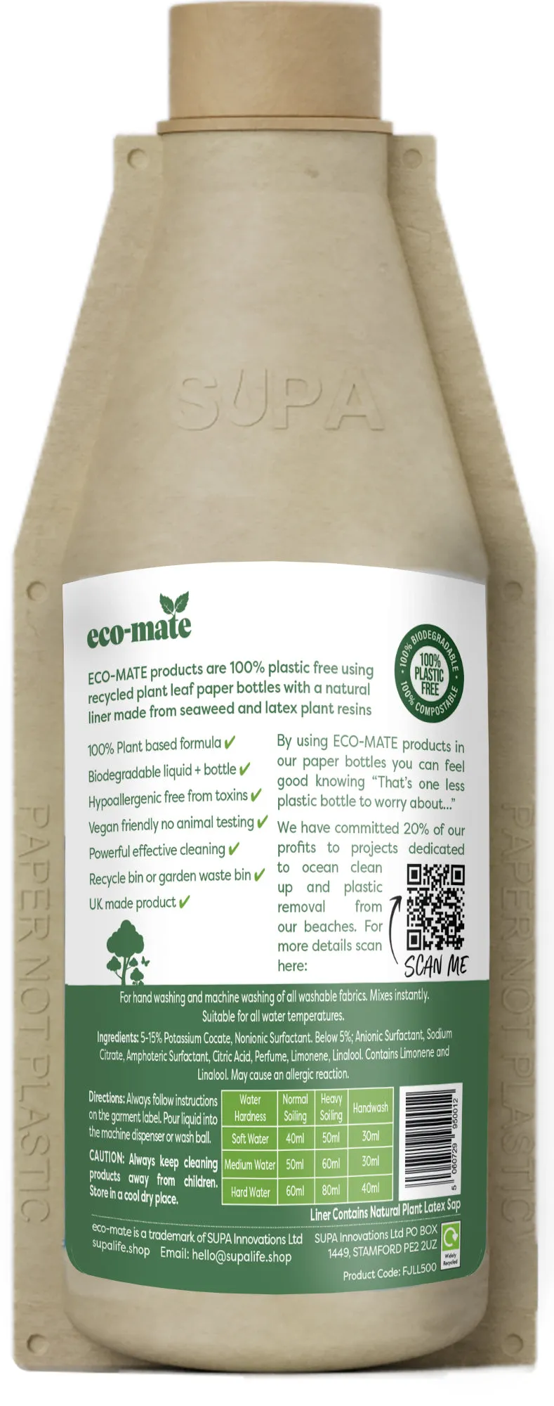 eco-mate Juniper Non-Bio Laundry Liquid 500ml