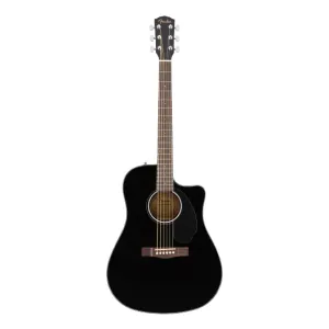 Fender CD-60SCE Cutaway Acoustic/Electric Guitar - Black