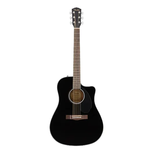 Fender CD-60SCE Cutaway Acoustic/Electric Guitar - Black