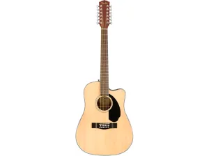 Fender CD-60SCE Dreadnought 12-String Acoustic-Electric Guitar Natural