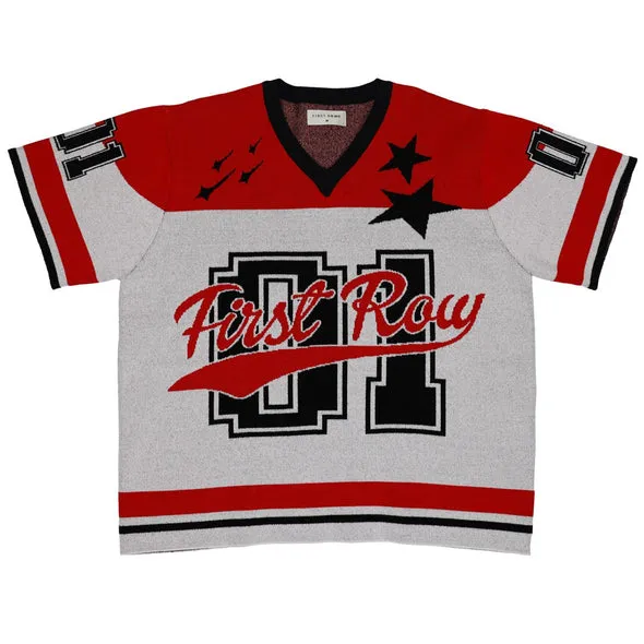 FR RED AND WHITE SHORT SET