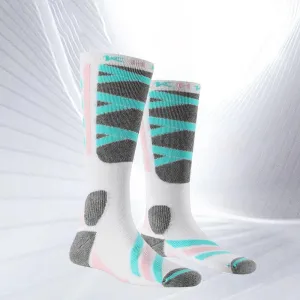 KHKX Merino Wool Snow Socks Breathable and Odor-resistant (2 Pair Set)