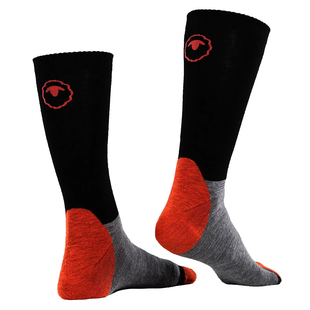 Merino Blend Everyday Socks (3 Pack - Black/Charcoal)