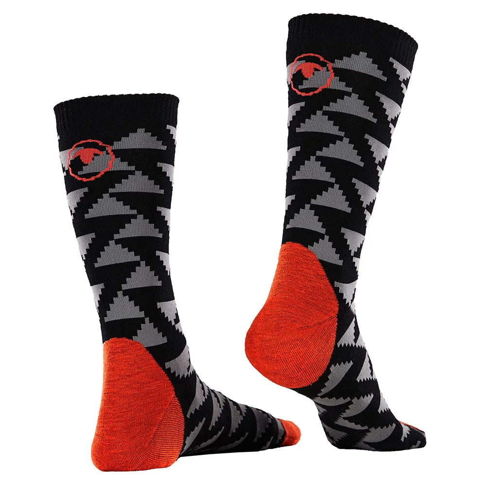 Merino Blend Everyday Socks (3 Pack - Black/Charcoal)