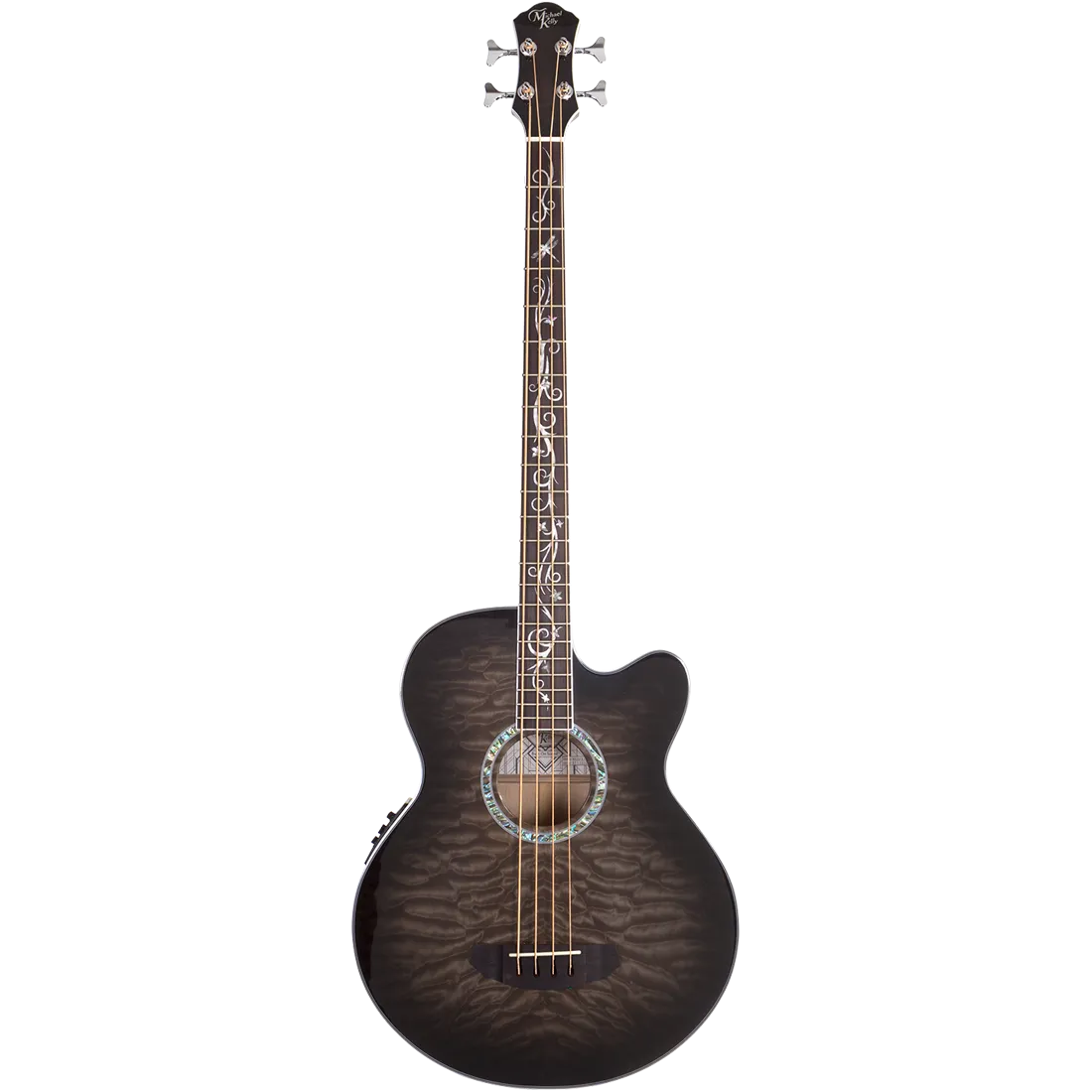 Michael Kelly MKD4SSBSFR Dragonfly 4 Acoustic/Electric Bass - Smoke Burst