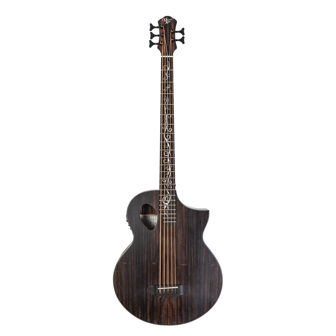Michael Kelly MKD5SJESFS Dragonfly 5 Forte Port Acoustic Electric Bass w/Fishman Presys   Bass - Java Ebony