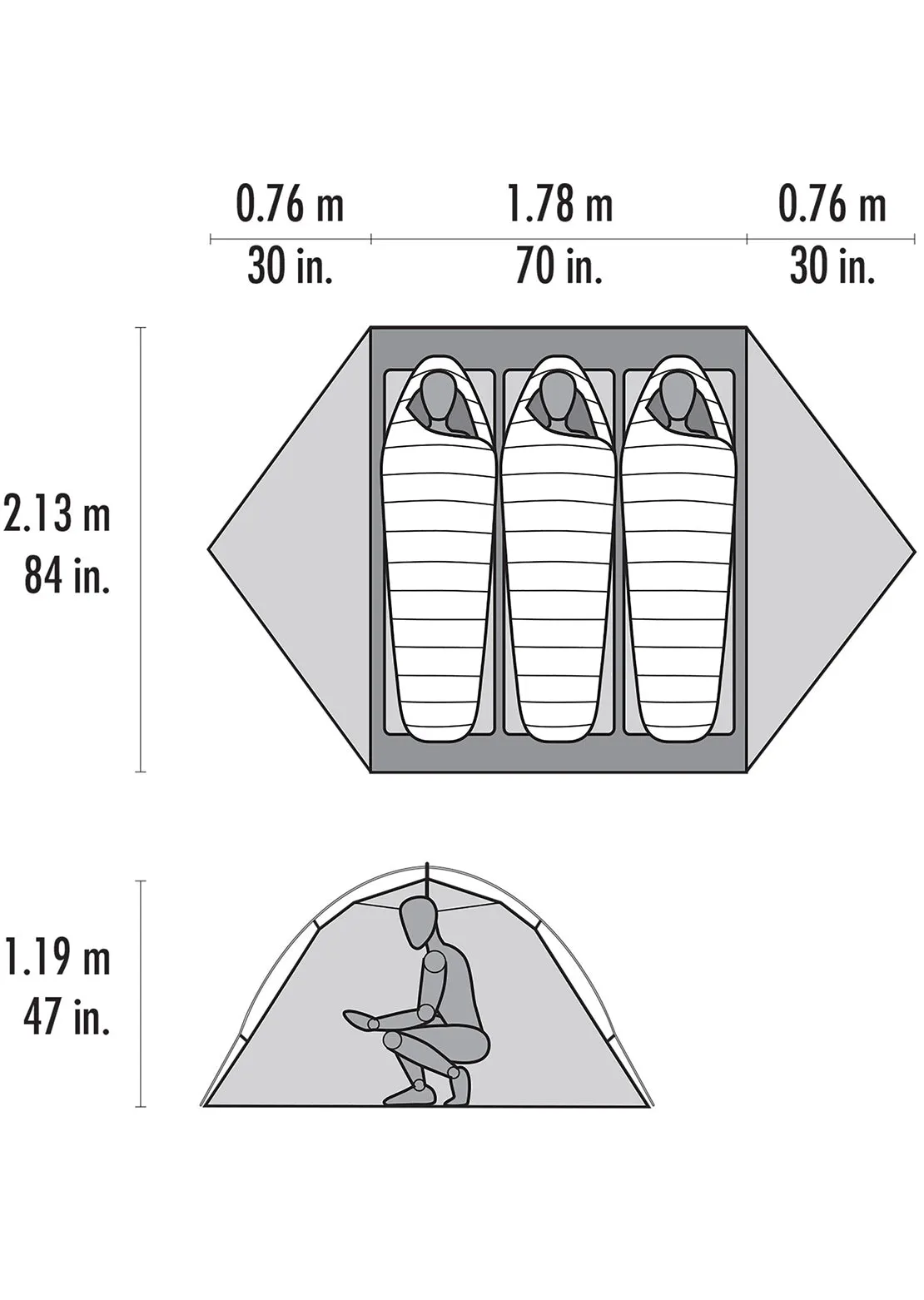 MSR Access 3 Three-Person Four Season Touring Tent