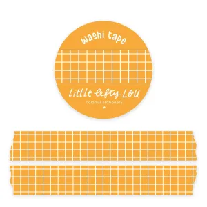 Ochre Yellow Grid Washi Tape by Little Lefty Lou