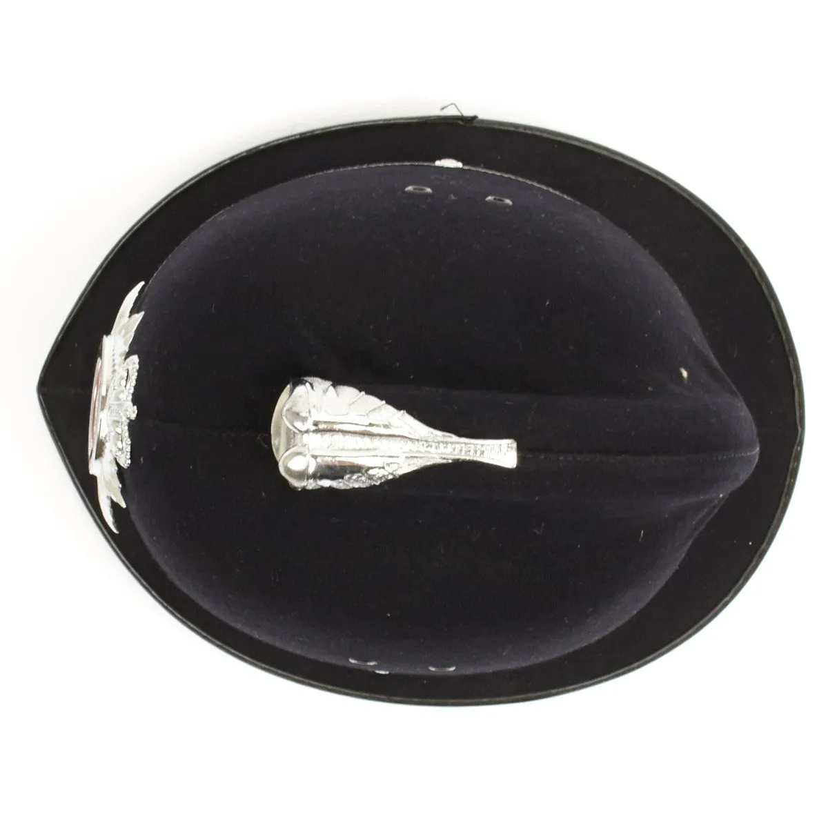 Original British Police Bobby Comb Top Pattern Helmet of South Wales - Enamel Badge