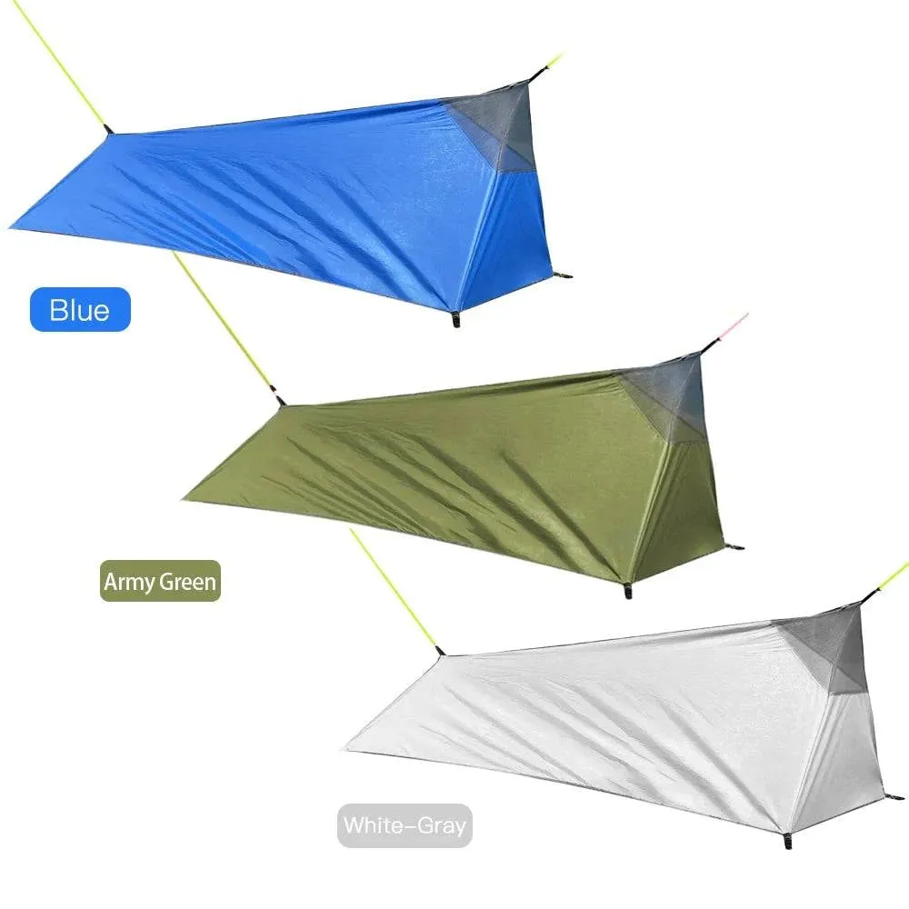 Outdoor Camping Sleeping Bag Tent Ultralight Waterproof Single Person Tent with Mosquito Net for Hiking Backpacking Travel
