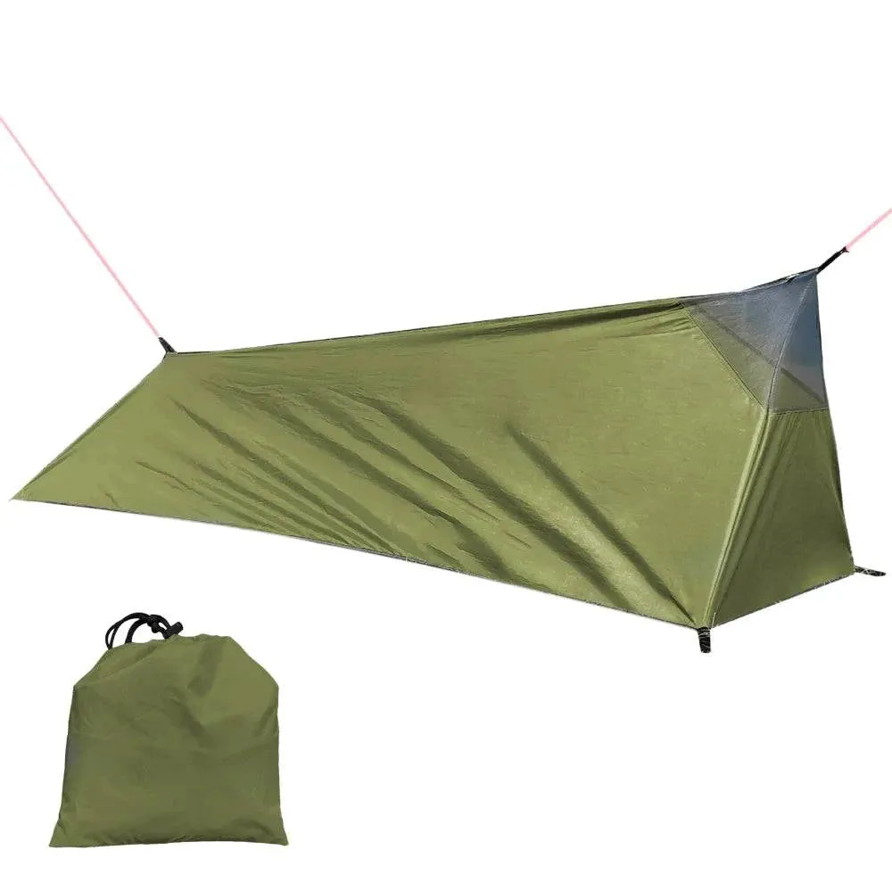 Outdoor Camping Sleeping Bag Tent Ultralight Waterproof Single Person Tent with Mosquito Net for Hiking Backpacking Travel