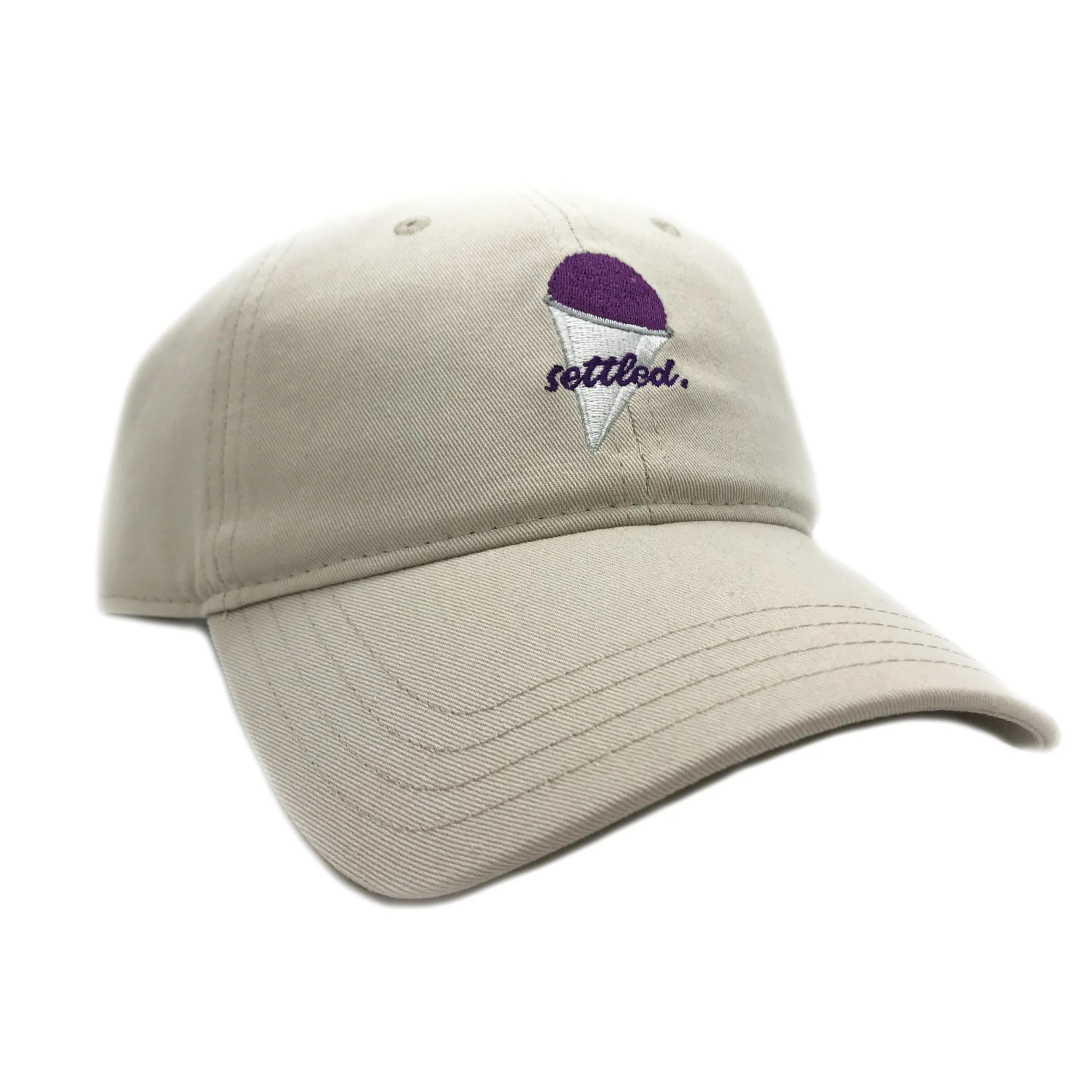 "Settled" Grape Snow Cone Dad Cap