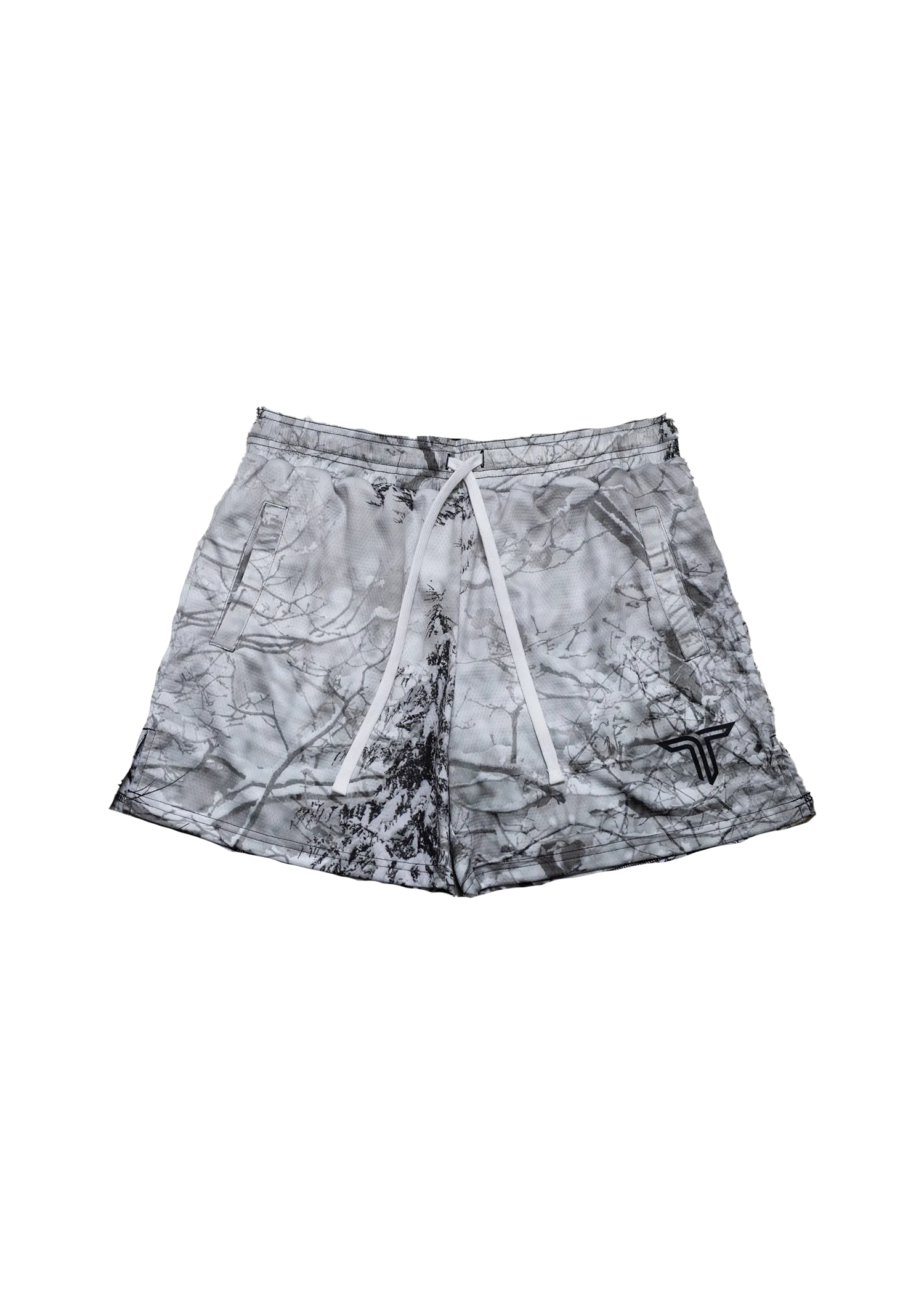 Snow Hunter Camo Mesh Training Short (5" Inseam)