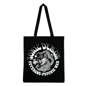 Sonic Demon - Psychic War Dragon Tote Bag - Black