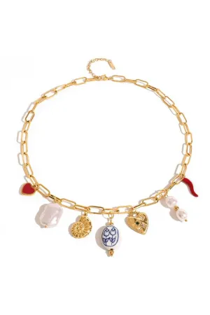 Sparkle Strings Charm Necklace