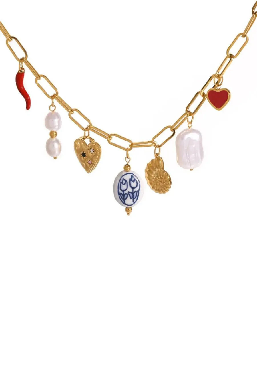 Sparkle Strings Charm Necklace
