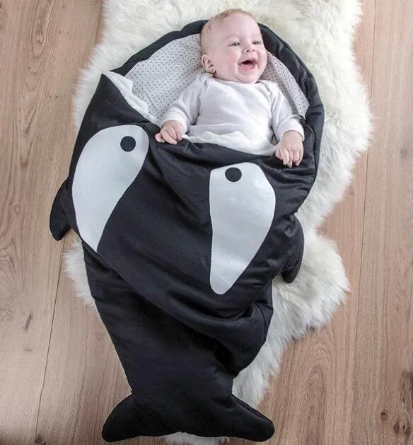 Surfer baby whale sleeping bag