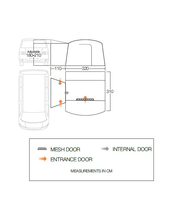 Vango Cove II Poled Drive Away Awning