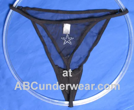 Women's Sheer Star 3 Pack G-Strings for a Sensual and Elegant Appeal